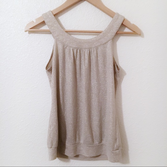 Old Navy Gold Shimmer Tank - Picture 1 of 3